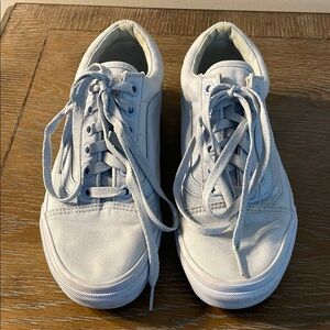 Vans Light-Blue Low-Top Sneakers